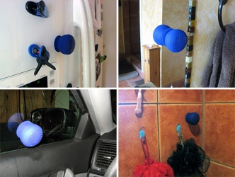 It stuck to everything I attached it to, even the shower tiles It stuck to everything I attached it to, even the shower tiles