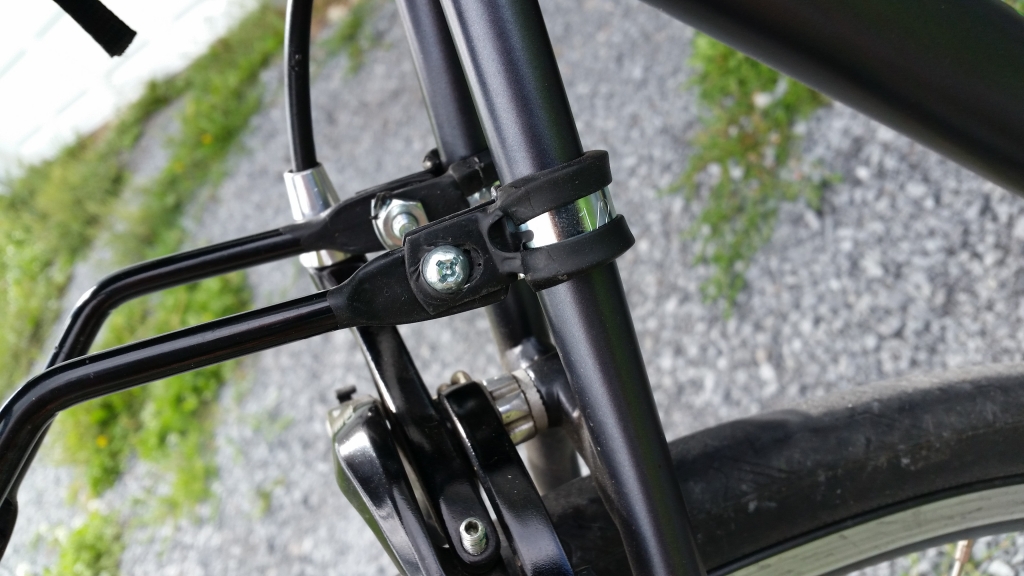 Adding a Bike Carrier Rack to a Bicycle without Mounts/Eyelets - Random  Bits & Bytes Blog
